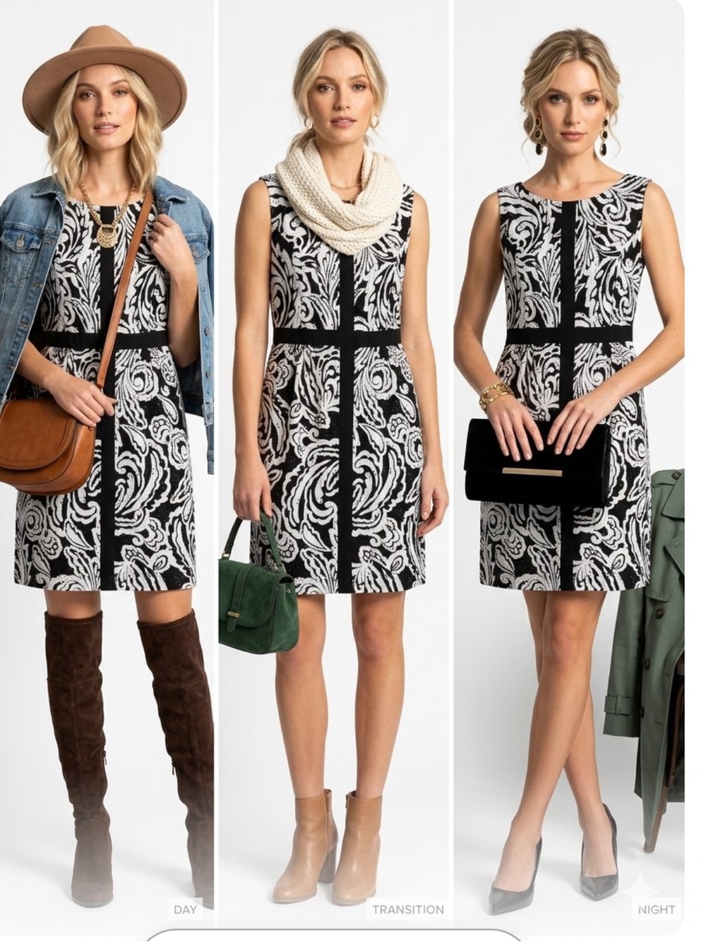 Talitha Anthropology Black & White Eyelet Floral Sheath Dress